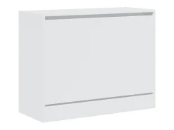 Zapatero blanco 80x34x63 cm madera contrachapada