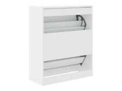 Zapatero blanco 80x34x96,5 cm madera contrachapada