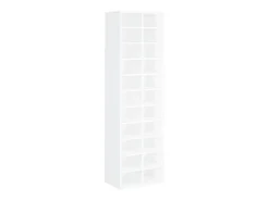 Zapatero blanco 54x34x183 cm Madera contrachapada