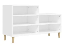 Zapatero blanco 102x36x60 cm Madera contrachapada