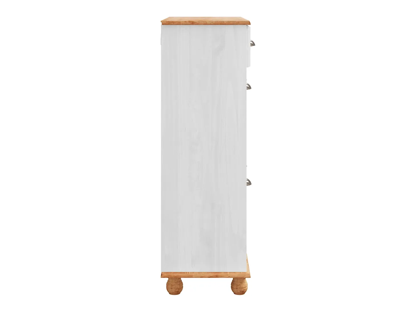 Zapatero Blanco 85x35x108 cm Madera Maciza de Pino