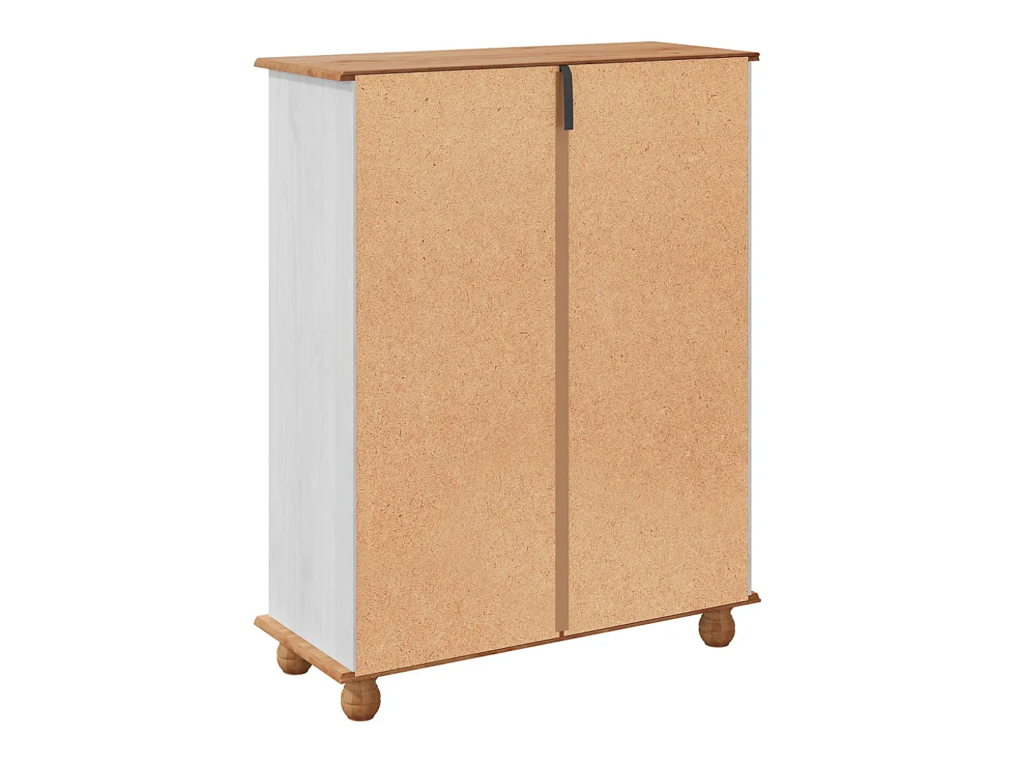 Zapatero Blanco 85x35x108 cm Madera Maciza de Pino