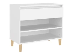 Zapatero blanco 70x36x60 cm Madera contrachapada