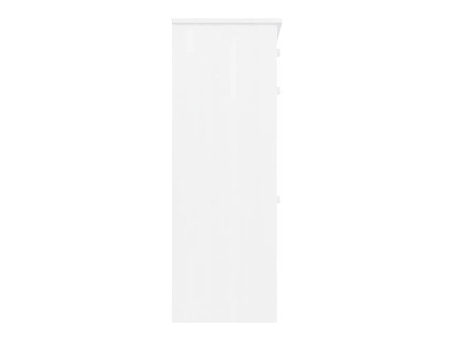 Zapatero blanco 77x35x96 cm madera maciza de pino