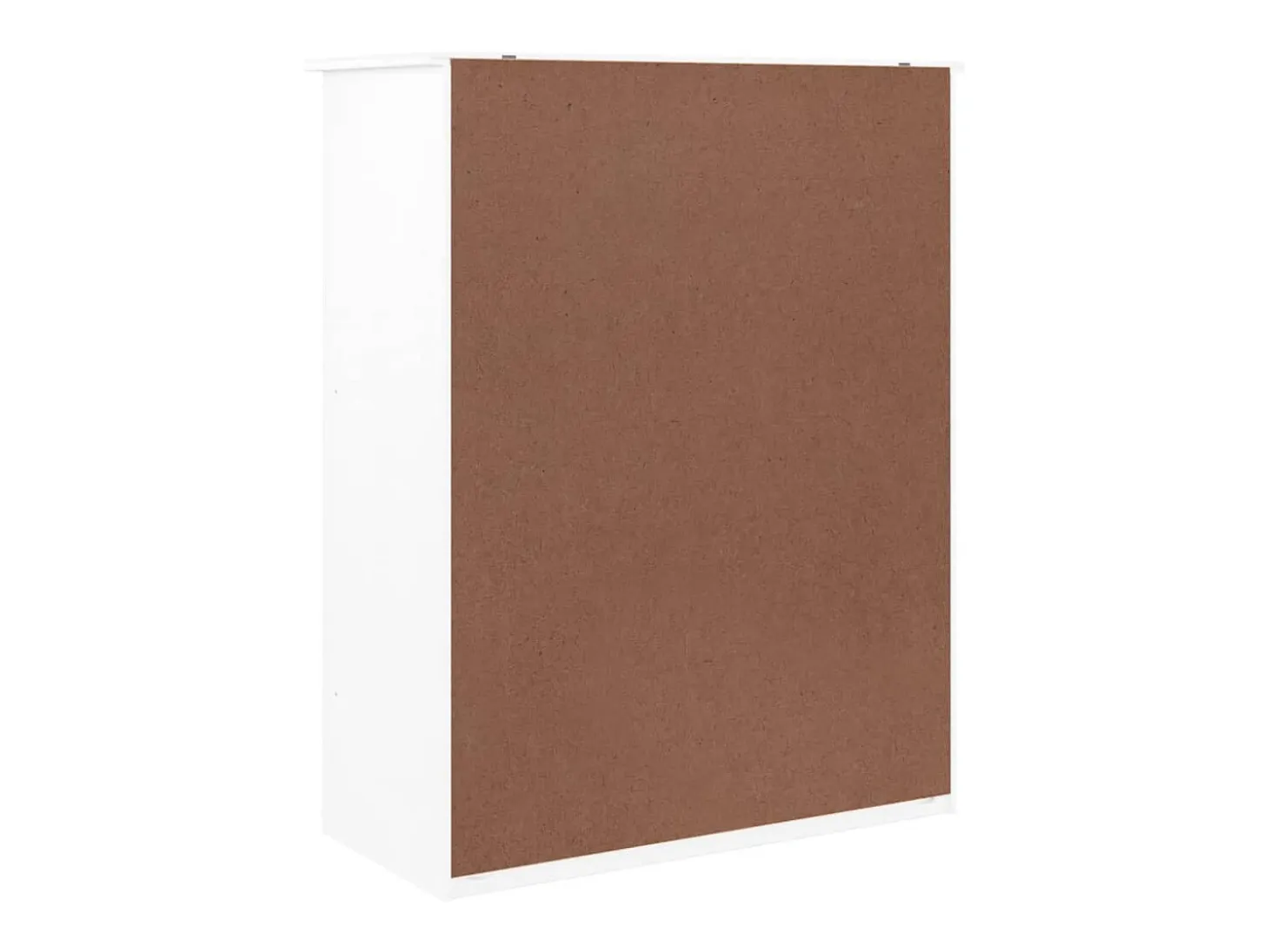 Zapatero blanco 77x35x96 cm madera maciza de pino