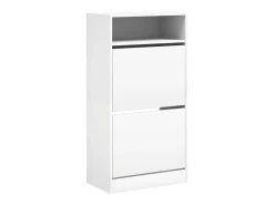Zapatero blanco 60x34x116 cm madera contrachapada