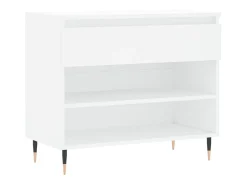 Zapatero blanco 70x36x60 cm Madera contrachapada