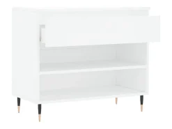Zapatero blanco 70x36x60 cm Madera contrachapada