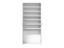 Zapatero blanco 80x39x178 cm Madera contrachapada