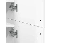 Zapatero blanco 80x39x178 cm Madera contrachapada