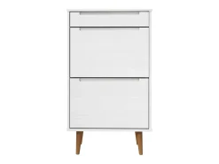 Zapatero Blanco 59,5x35x103 cm Madera de Pino