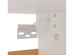Zapatero blanco 60x35x70 cm Madera contrachapada