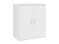 Zapatero blanco 60x35x70 cm Madera contrachapada