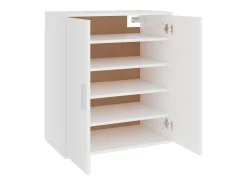 Zapatero blanco 60x35x70 cm Madera contrachapada