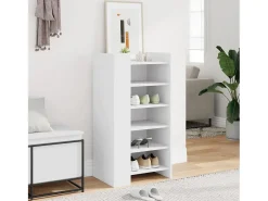 Zapatero blanco 52x37,5x100 cm madera contrachapada