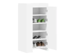 Zapatero blanco 52x37,5x100 cm madera contrachapada
