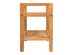 Zapatero con 2 estantes 50x27x40 cm Roble macizo