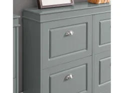 Zapatero con 4 Puertas Organizador para Zapatos 105 x 24 x 83 cm Gris FSR79-HG SoBuy ES