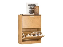 Zapatero con 2 Solapas Organizador para Zapatos Armario de Entrada 60 x 23 x 79 cm FSR137-N SoBuy ES