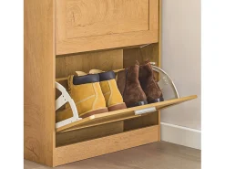 Zapatero con 2 Solapas Organizador para Zapatos Armario de Entrada 60 x 23 x 79 cm FSR137-N SoBuy ES