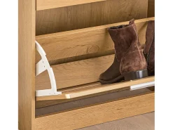 Zapatero con 2 Solapas Organizador para Zapatos Armario de Entrada 60 x 23 x 79 cm FSR137-N SoBuy ES