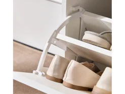 Zapatero con 2 Solapas y 1 Cajon Organizador FSR180-W SoBuy ES