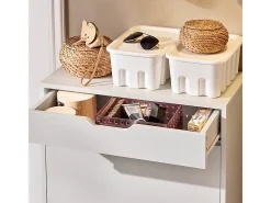 Zapatero con 2 Solapas y 1 Cajon Organizador FSR180-W SoBuy ES