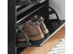 Zapatero Con 2 Solapas Y 1 Cajón Blanco FSR165-W SoBuy