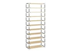 Zapatero Crema 60x30x166 cm Tela