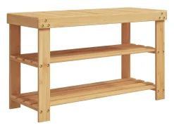 Zapatero de 3 niveles 70x27,5x45 cm bambú