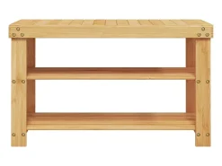 Zapatero de 3 niveles 70x27,5x45 cm bambú