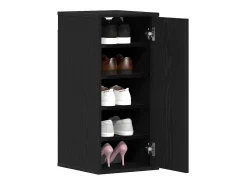 Zapatero de 2 piezas, roble negro, 32x35x70 cm