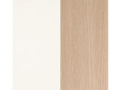 Zapatero de 3 puertas abatibles en roble y blanco 60x113 cm Remi Roble - Blanco