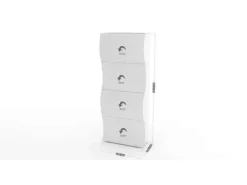 Zapatero de diseño moderno con 4 puertas para 24 pares de zapatos Onda L