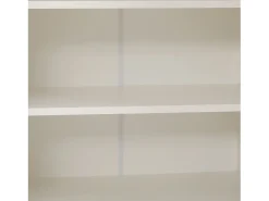 Zapatero de entrada con estantes regulables, 3 puertas y 1 cajón, patas de madera - blanco