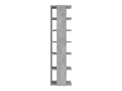 Zapatero de hormigón gris 27,5 x 27 x 102 cm Madera de ingeniería
