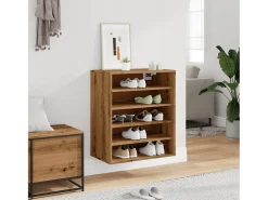 Zapatero de madera de ingeniería de roble hecho a mano