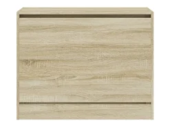 Zapatero de madera de ingeniería roble Sonoma 80x34x63 cm ES120492
