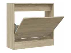 Zapatero de madera de ingeniería roble Sonoma 60x21x57 cm ES739308