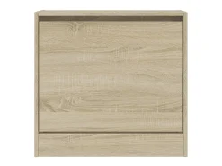 Zapatero de madera de ingeniería roble Sonoma 60x21x57 cm ES739308