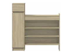 Zapatero de madera de ingeniería de roble Sonoma