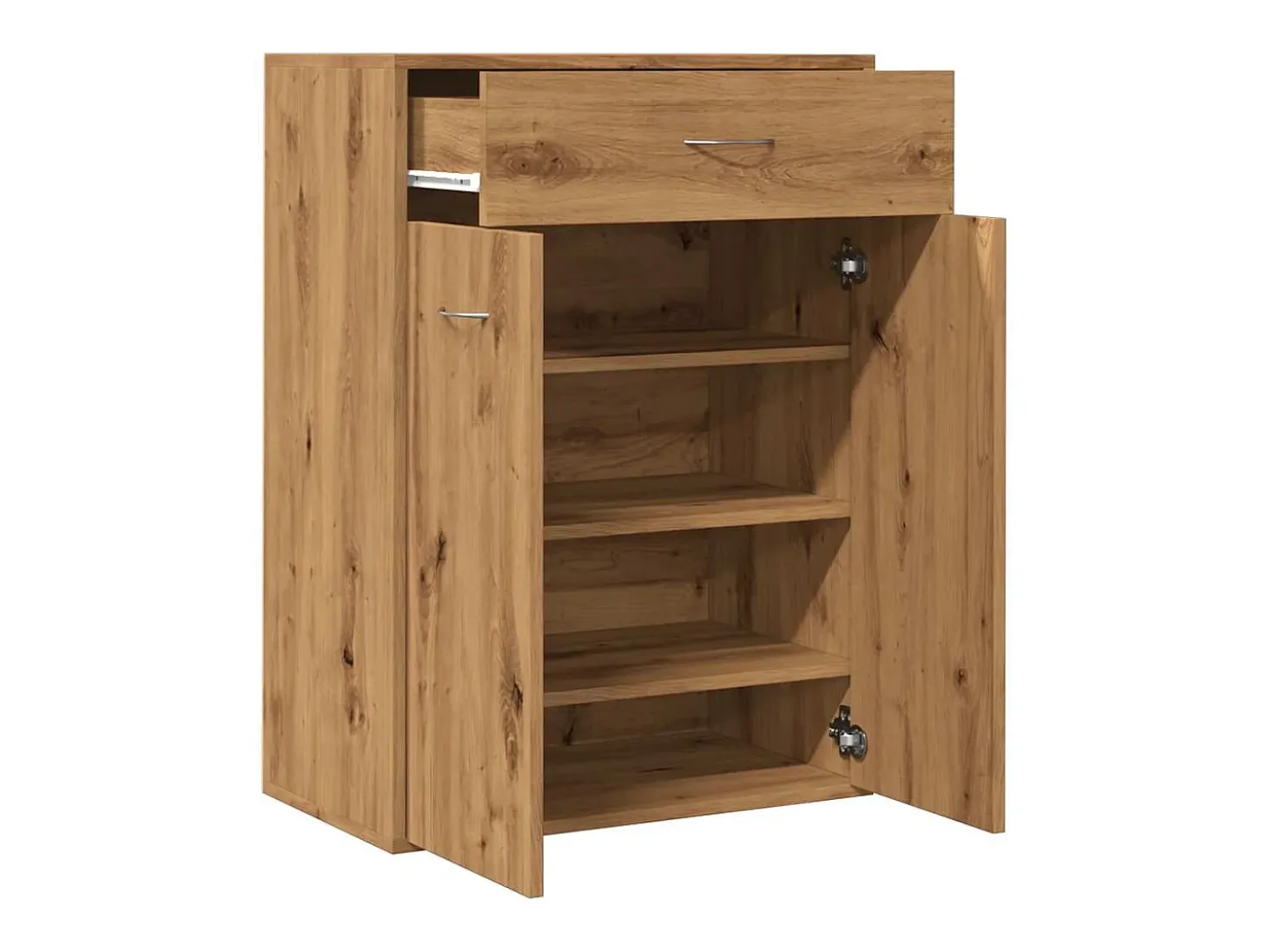 Zapatero de madera de ingeniería de roble hecho a mano