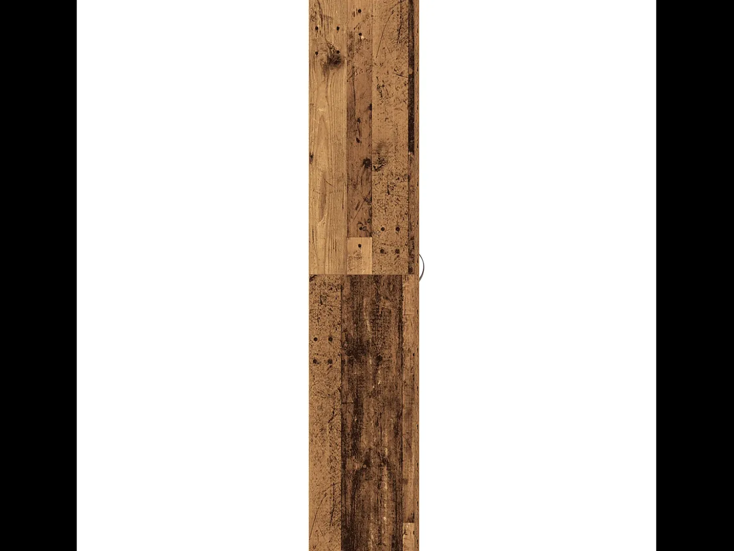 Zapatero de madera envejecida de 80x35,5x180 cm fabricado en madera contrachapada