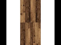 Zapatero de madera envejecida de 80x35,5x180 cm fabricado en madera contrachapada