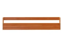 Zapatero de pared 2 uds cera marrón 110x8,5x23,5 cm