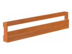 Zapatero de pared 2 uds cera marrón 110x8,5x23,5 cm