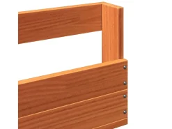 Zapatero de pared 2 uds cera marrón 110x8,5x23,5 cm