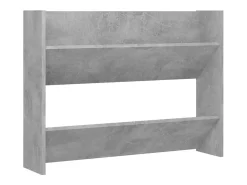 Zapatero de pared Gris hormigón 80x18x60 cm Aglomerado