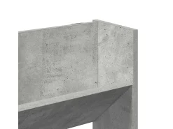 Zapatero de pared Gris hormigón 80x18x90 cm Aglomerado