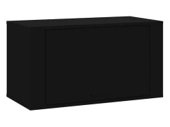 Zapatero de pared Negro 70x35x38 cm Madera de ingeniería